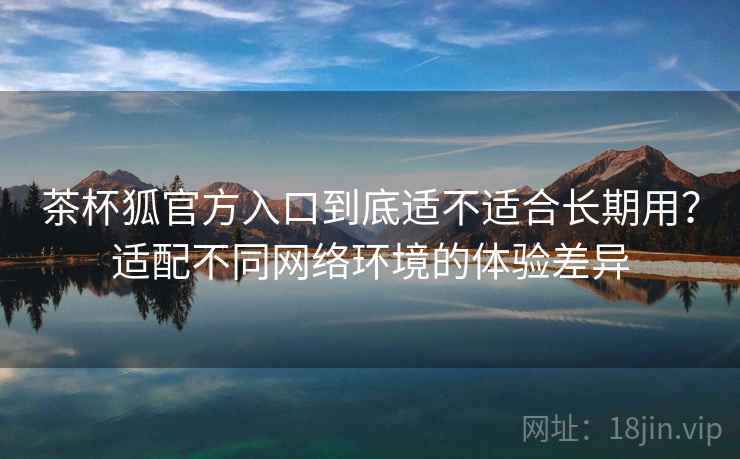 茶杯狐官方入口到底适不适合长期用？适配不同网络环境的体验差异
